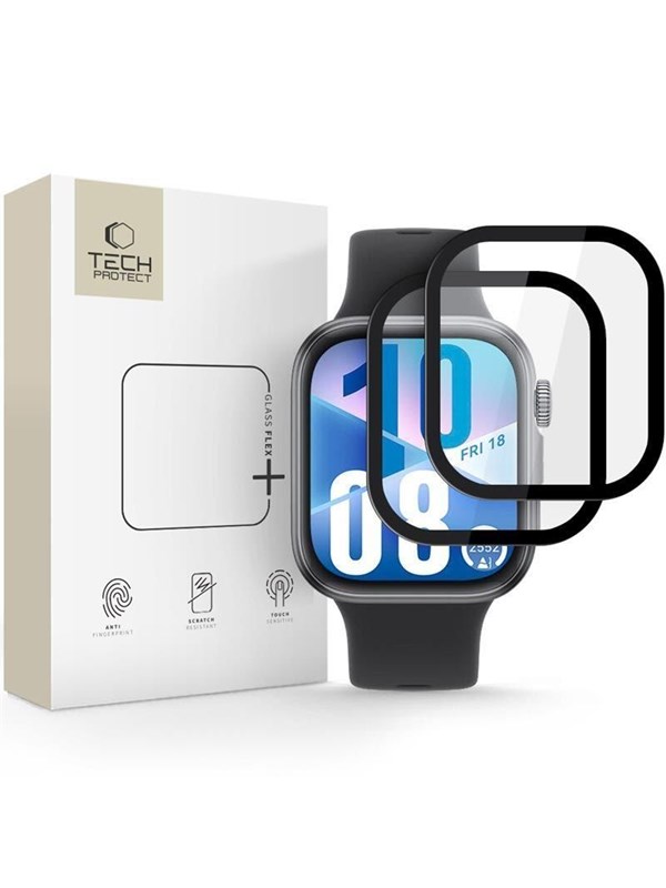 Tech-Protect Glass Flex+ 2-pack Hybrid Glass for Huawei Watch Fit 3 / 4 - Black