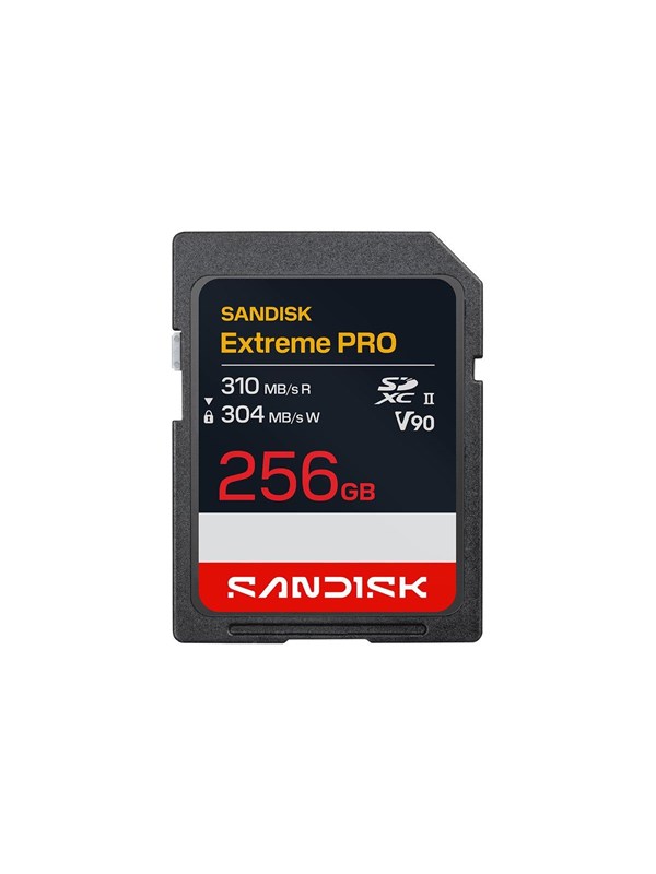 SANDISK Extreme PRO - flash memory card - 256 GB - SDXC UHS-II