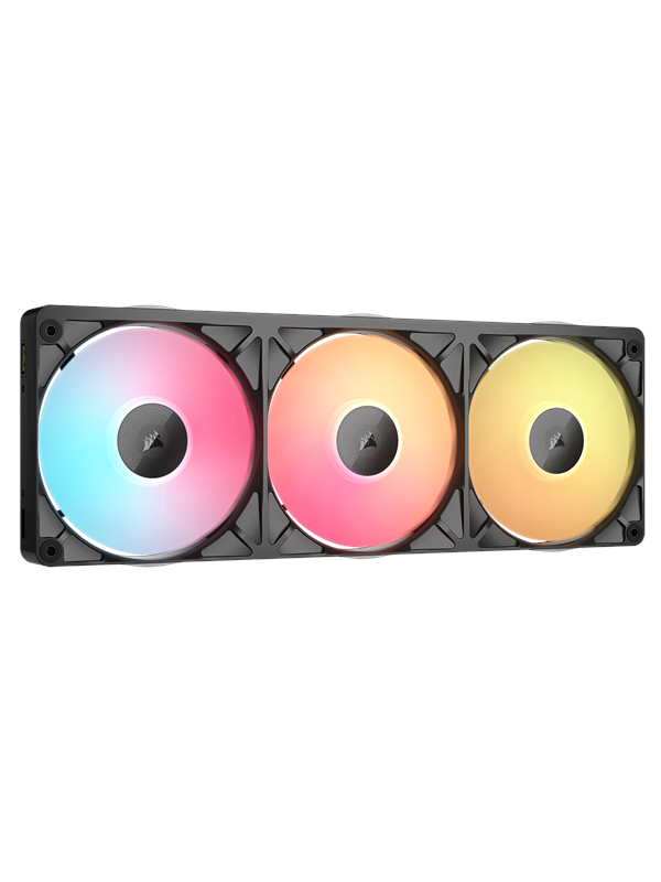 CORSAIR iCUE LINK RX360 II - RGB – PWM Ventilator – 3 x 120mm – Zwart