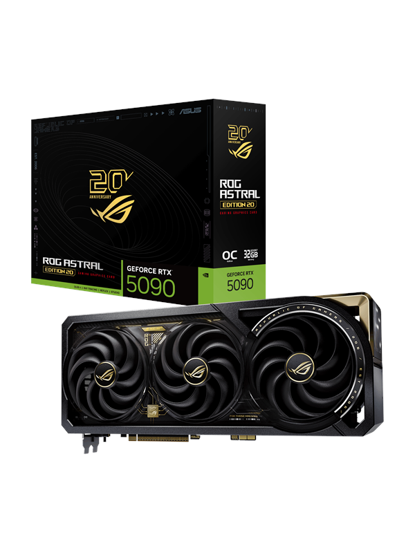 Asus GeForce RTX 5090 ROG Astral 20th Edition - 32GB GDDR7 RAM - Grafische kaarten