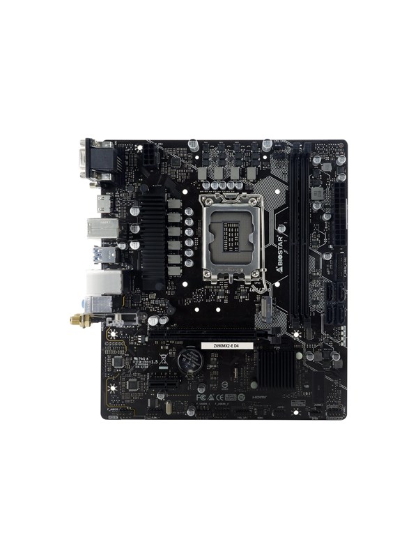 BIOSTAR Z690MX2-E D4 - 6.0 - motherboard - micro ATX - LGA1700 Socket - Z690 Moederbord - Intel Z690 - Intel LGA1700 - DDR4 RAM - Micro-ATX