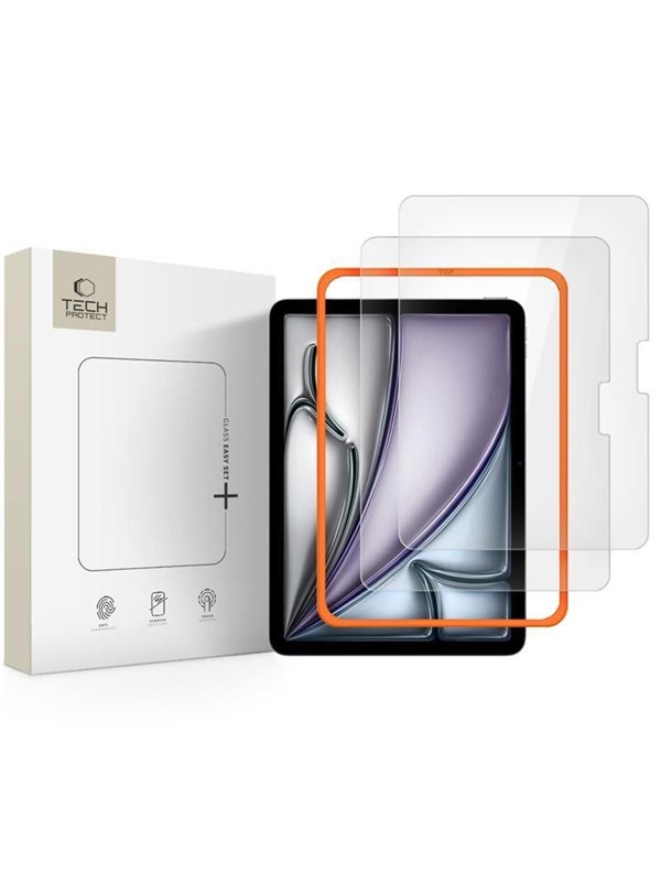 Tech-Protect Easy Set+ 2-pack Tempered Glass for iPad Air 11" (2024/2025/2026) - Clear
