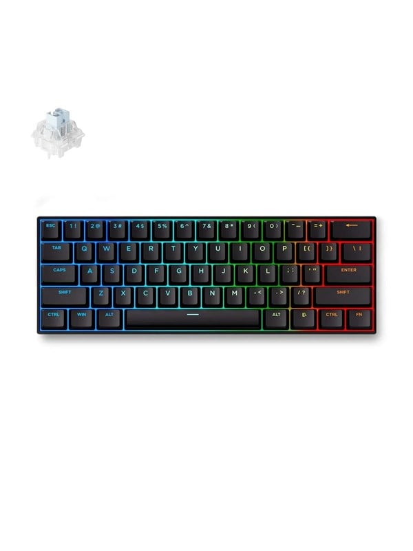 MCHOSE Ace 60 Pro Ice Blue Magnetic Hall Effect - Gaming Toetsenbord - Zonder Numpad - Engels (US international) - Zwart