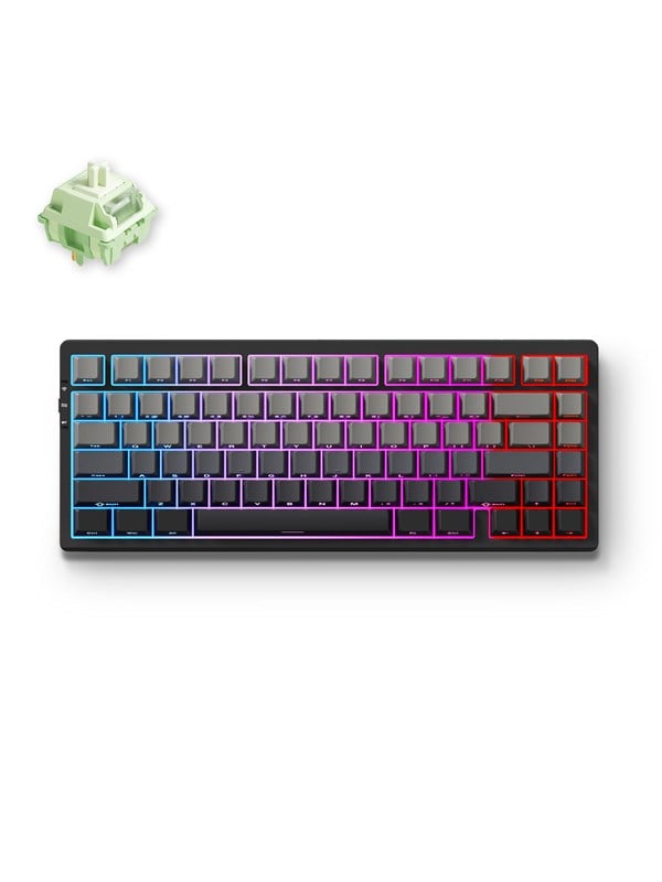 MCHOSE G75 Pro Wireless Gasket Mounted (Black - Matcha Latte Switch V2) - Gaming Toetsenbord - Zonder Numpad - Engels (US international) - Zwart