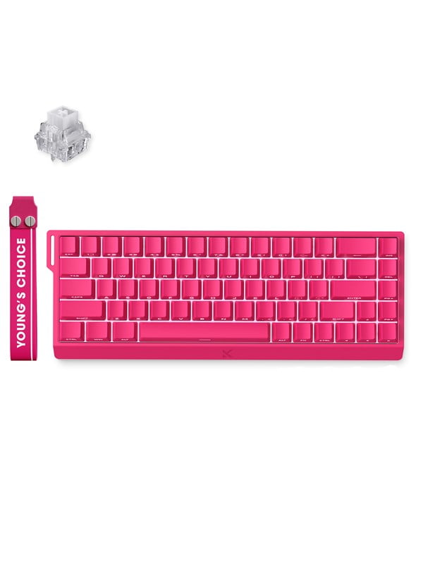 MCHOSE Ace 68 Ice Rhino Magnetic Hall Effect Magnetic - Gaming Toetsenbord - Zonder Numpad - Engels (US international) - Rood