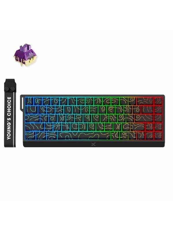 MCHOSE Ace 68 TTC Dragon Lord Hall Effect Magnetic - Gaming Toetsenbord - Zonder Numpad - Engels (US international) - Zwart