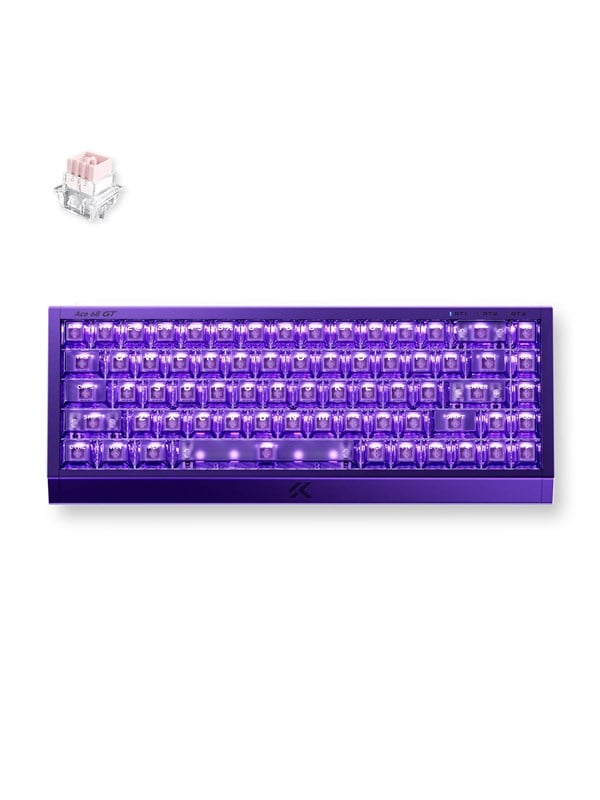 MCHOSE Ace 68 GT Mount Tai Magnetic Hall Effect - Gaming Toetsenbord - Zonder Numpad - Engels (US international) - Paars