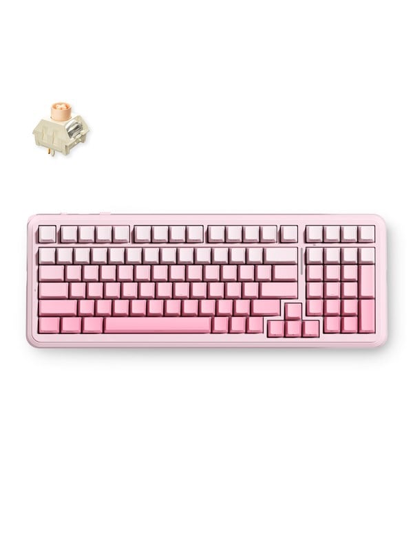 MCHOSE K99 V3 Wireless Mechanical (Pink Gradient) - Gaming toetsenbord - Engels (US international) - Roze