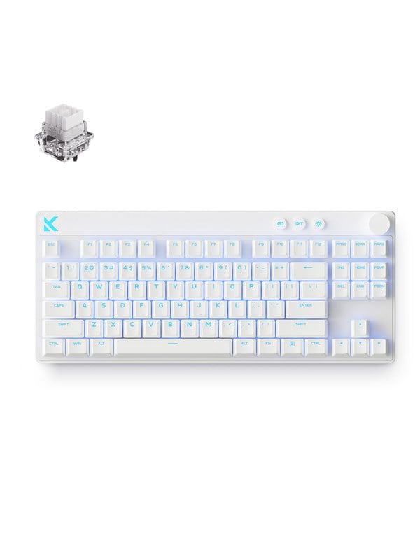 MCHOSE Mix 87 Mount Tai Magnetic Hall Effect - Gaming Toetsenbord - Zonder Numpad - Engels (US international) - Wit