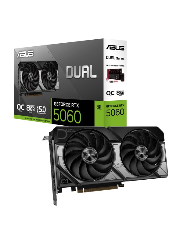 Asus GeForce RTX 5060 DUAL OC Advanced - 8GB GDDR7 RAM - Grafische kaarten