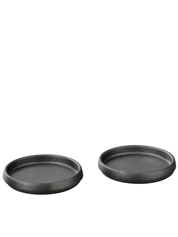 Set van 2 gietijzeren onderzetters voor molens, ø 7,5 cm