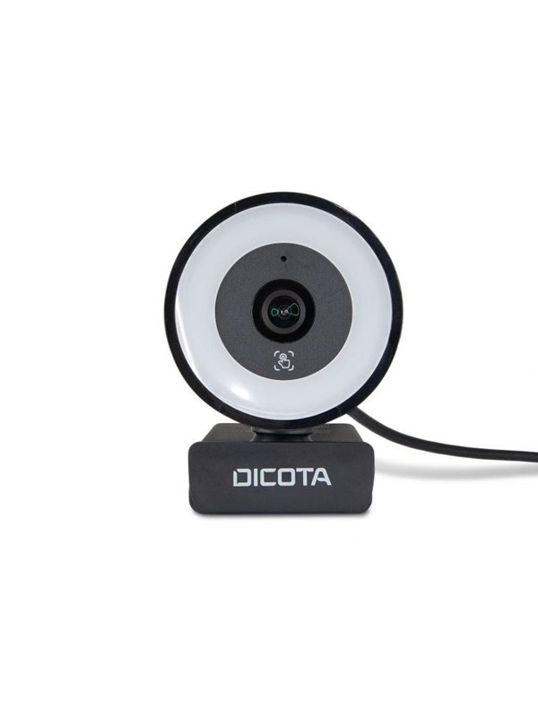 Dicota Webcam Ringlight 5MP - Autofocus | 3-Level Ring Light | USB-A