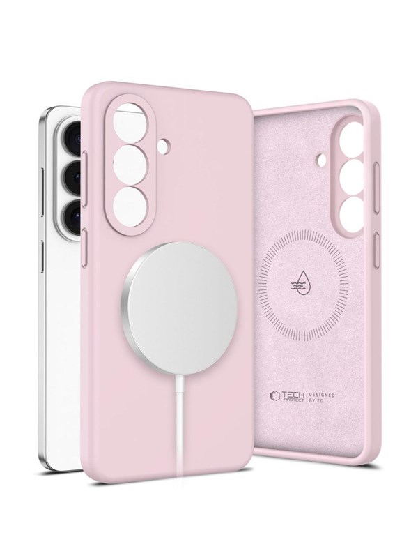 Tech-Protect Silicone MagSafe Case for Samsung Galaxy S26+ - Pink