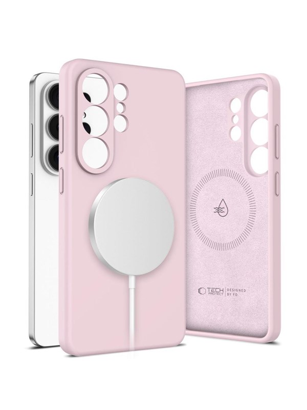 Tech-Protect Silicone MagSafe Case for Samsung Galaxy S26 Ultra - Pink