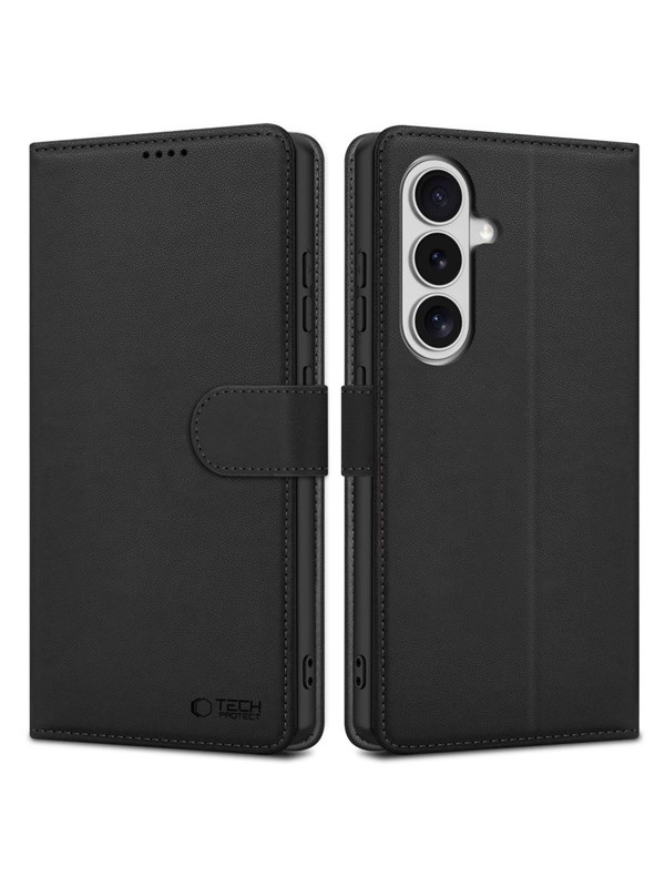 Tech-Protect Wallet Case for Samsung Galaxy S26+ - Black