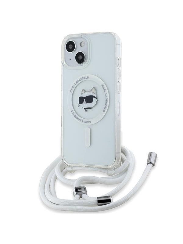 Karl Lagerfeld IML Choupette Head&Cord MagSafe case for iPhone 15 / 14 / 13 - transparent
