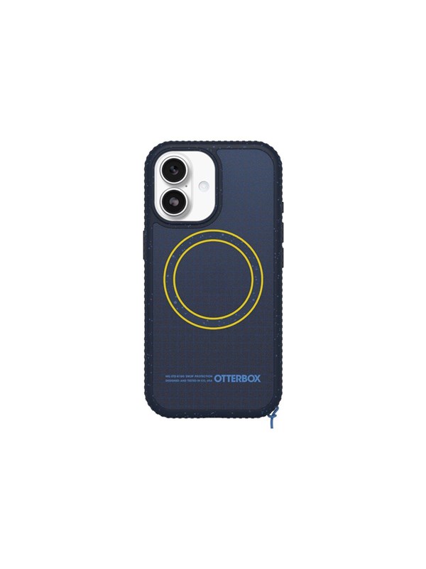 OtterBox Sole Series Hoesje Geschikt voor Apple iPhone 17 | Back Cover | Compatibel met MagSafe | Met Draaglus | Gerecycled | Real Quiet Blauw