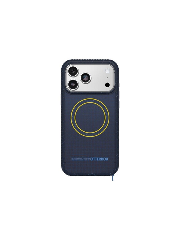 OtterBox Sole Series Hoesje Geschikt voor Apple iPhone 17 Pro Max | Back Cover | Compatibel met MagSafe | Met Draaglus | Gerecycled | Real Quiet Blauw