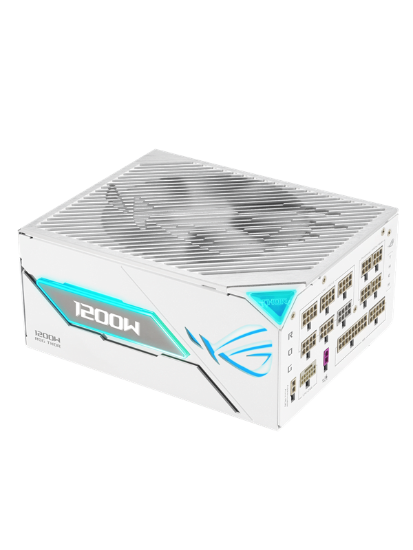 ASUS ROG THOR 1200W Platinum III White (ROG Equalizer) Voeding - 1200 Watt - ATX 3.1 - 80 Plus 80 PLUS Platinum