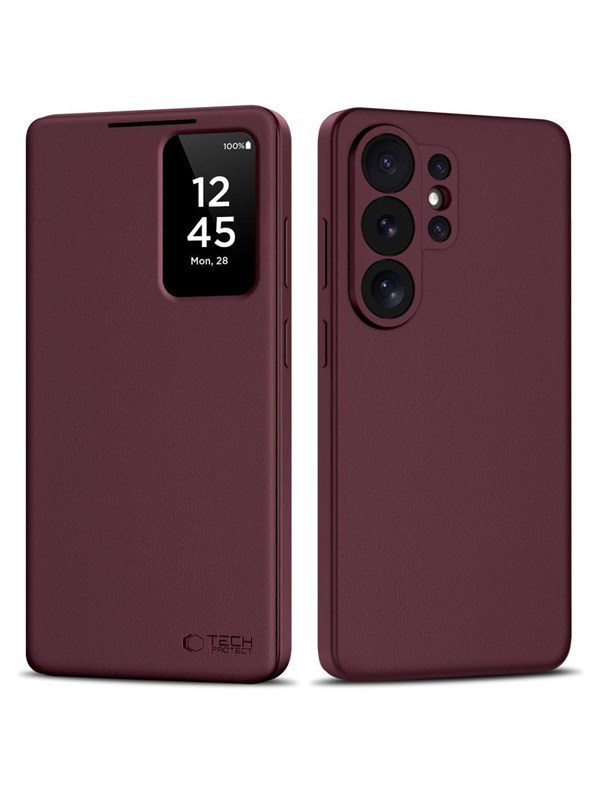 Tech-Protect Smart Wallet Case for Samsung Galaxy S26 Ultra - Burgundy
