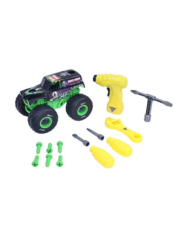 Monster Jam Mechanix 1:18 Build N ReBuild Grave D