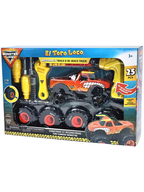 Monster Jam Mechanix 1:18 Build N ReBuild El Toro