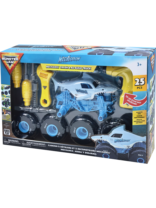 Monster Jam Mechanix 1:18 Build N ReBuild Megalod