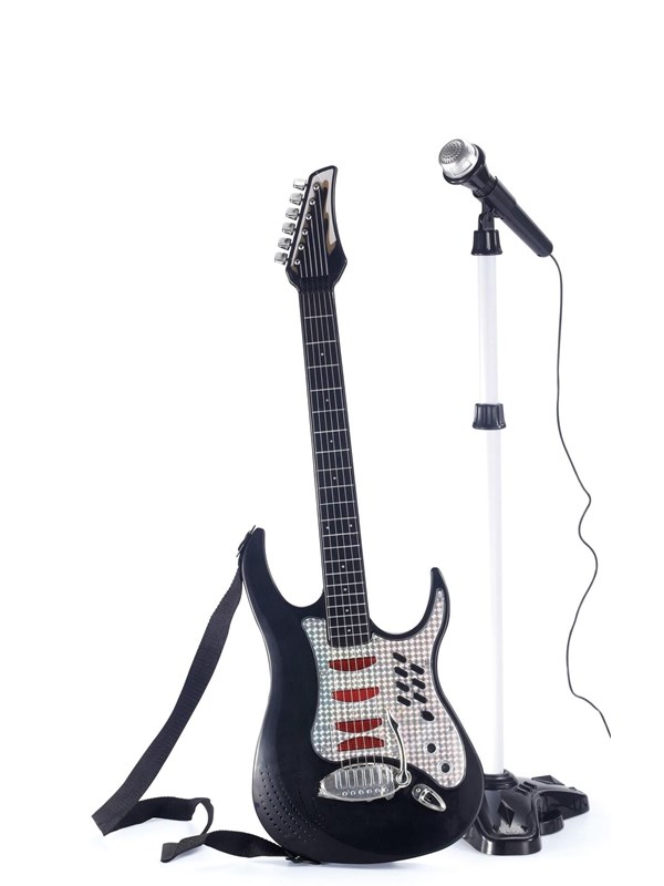 Music Electric Guitar with Microphone & Stand