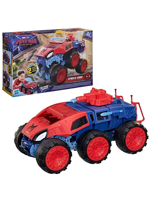 Marvel Spider-Man - Brand New Day 2-in-1 Super Chompin' Tank - Speelgoedvoertuig en Actiefiguur