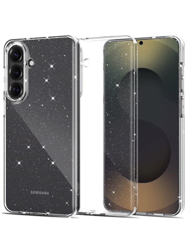 Tech-Protect FlexAir Case for Samsung Galaxy S26 - Clear Glitter