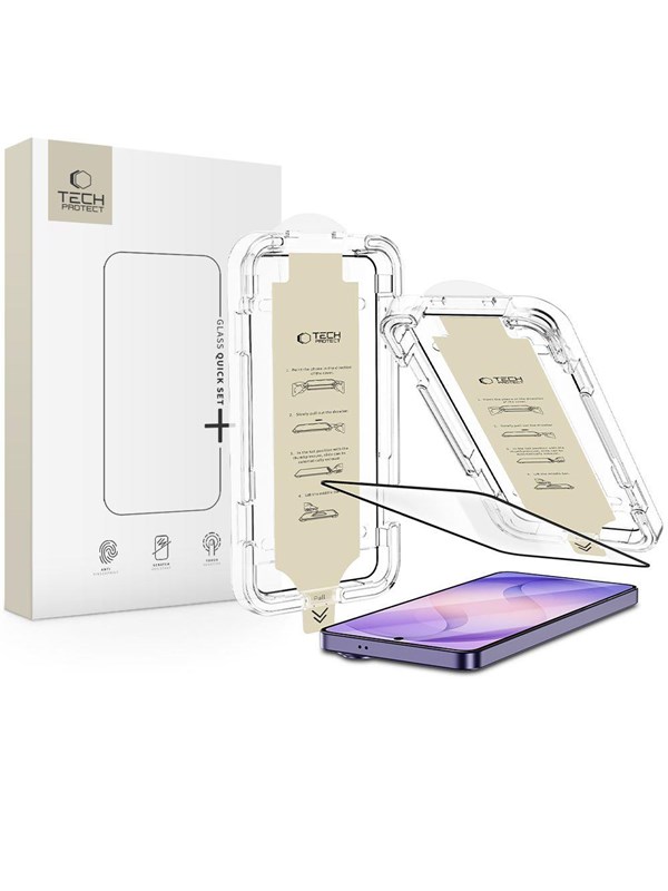 Tech-Protect Quick Set AR+ Anti-Reflective Glass for Samsung Galaxy S26 Ultra - Black