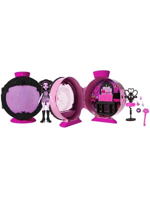 Monster High Potion Reveal speelset met Draculaura pop en 9 accessoires - uitpakken met een geheime code
