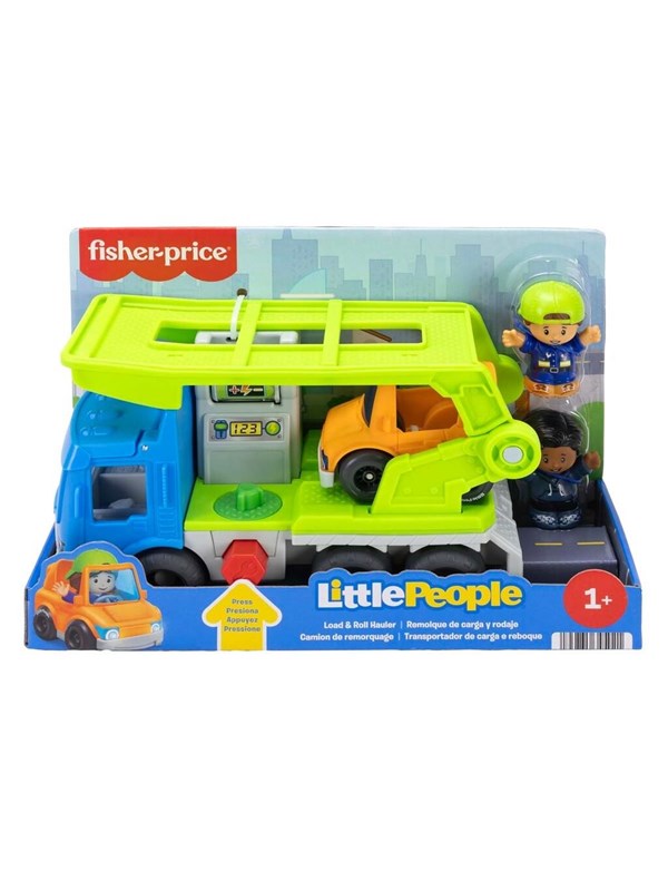 Mattel Little People speelgoedtruck - auto transporter - peuterspeelgoed.