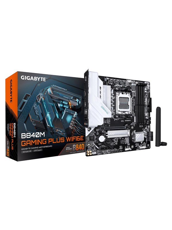 GIGABYTE B840M GAMING PLUS WIFI6E Moederbord - AMD B840 - AMD AM5 - DDR5 RAM - Micro-ATX