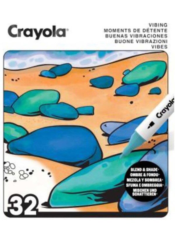 Crayola Adult Coloring Book Vibing