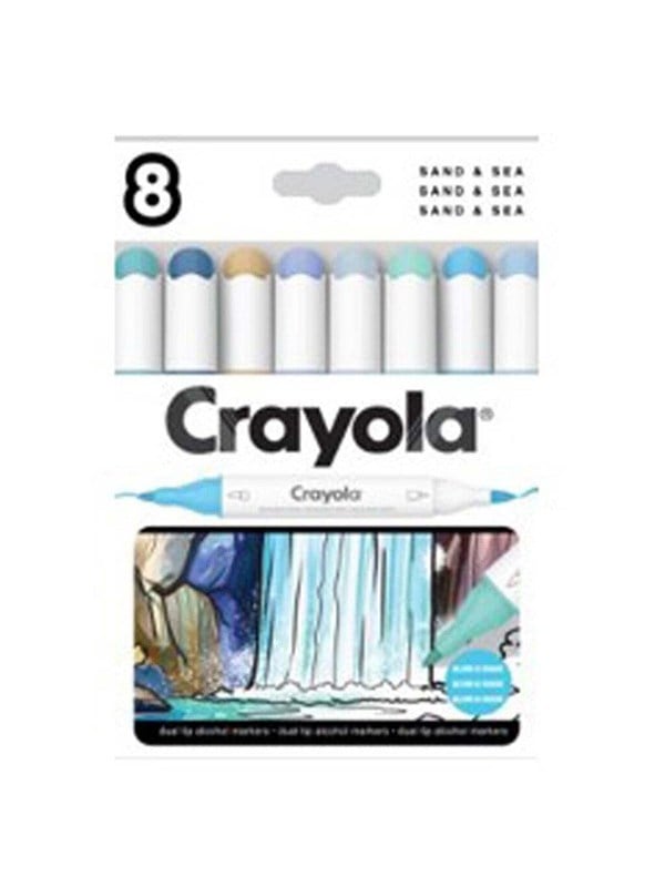 Crayola Art Markers 8 Pcs Sand & Sea