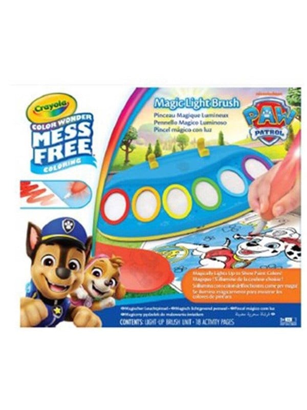 Crayola - Color Wonder Magic Light Brush - Paw Patrol - Vlekvrije Verfset - Creatieve activiteit en cadeau voor kinderen vanaf 3 jaar