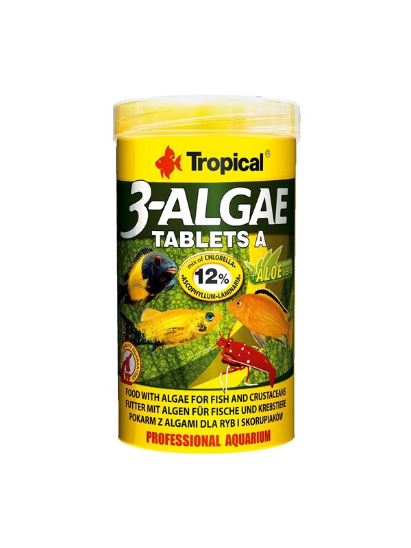 Tropical 3-Algae Tablets A 250 ml. / 150 g.