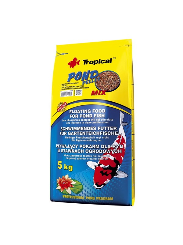 Tropical Koi farve PELLETS Junior S 5 L. / 650 g. Pose