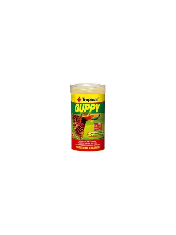 TROPICAL Guppy - voer voor aquariumvissen - 250 ml/50 g