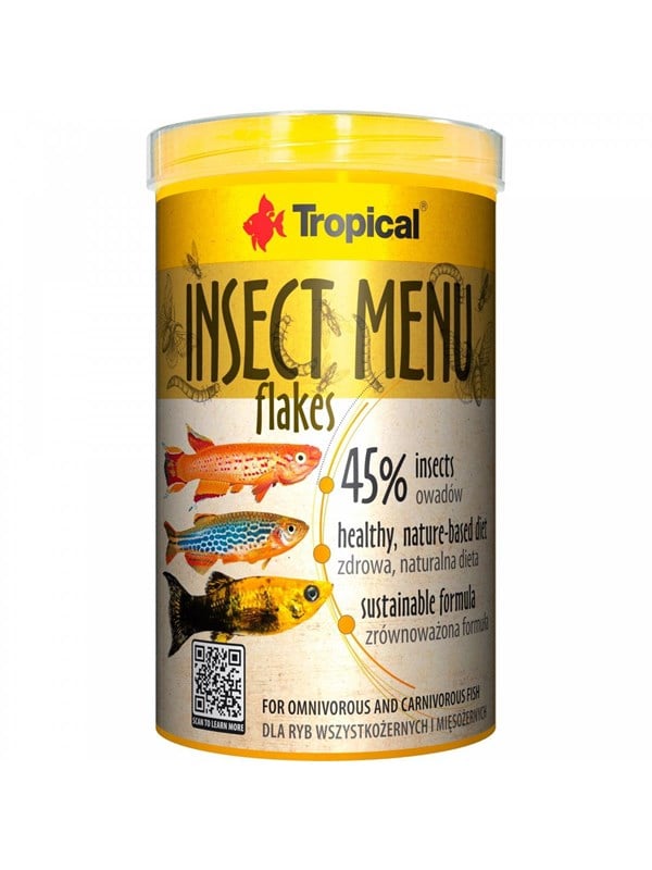 Tropical Insect Menu Vlokken - Vlokvoer - 250ml - Aquarium Visvoer