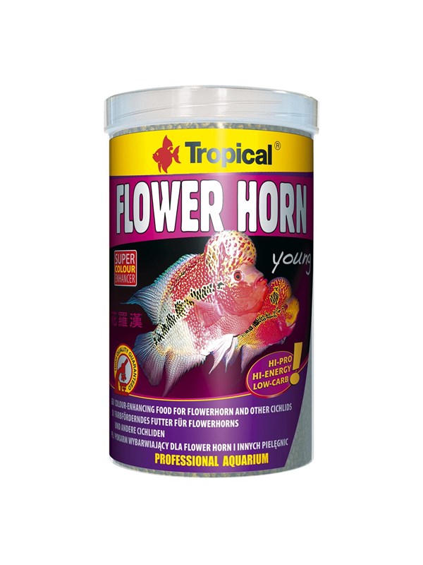 Tropical Flower Horn Young Pellet 250 ml.