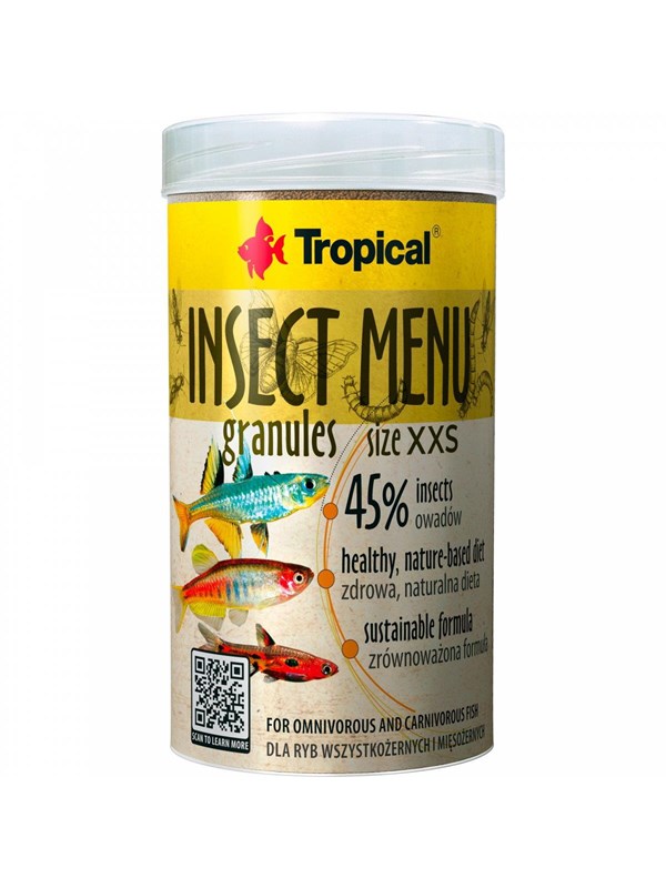 Tropical Insect Menu Granules Size XXS 100 ml.