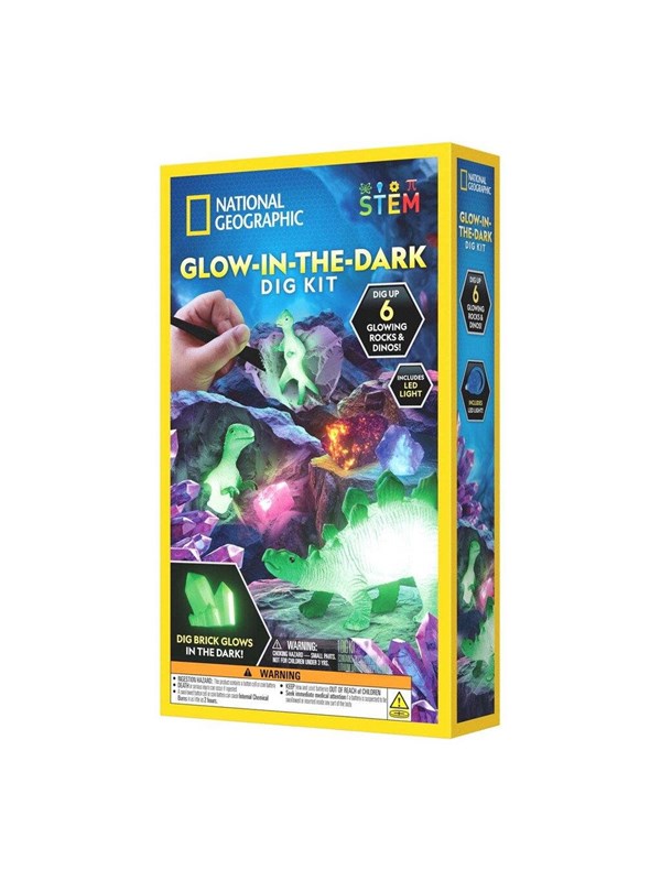 National Geographic Glow In The Dark Dino Dig Kit