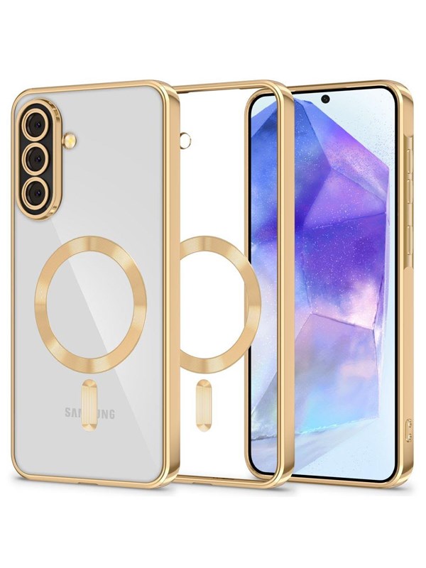 Tech-Protect MagFlex MagSafe Case for Samsung Galaxy A57 5G - Clear Gold