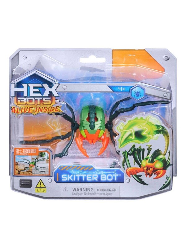 HEX BOTS - Skitter Bot robotisch kinderspeelgoed met insectachtige beweging voor binnen/buiten spelen robotspeelgoed voor jongens en meisjes