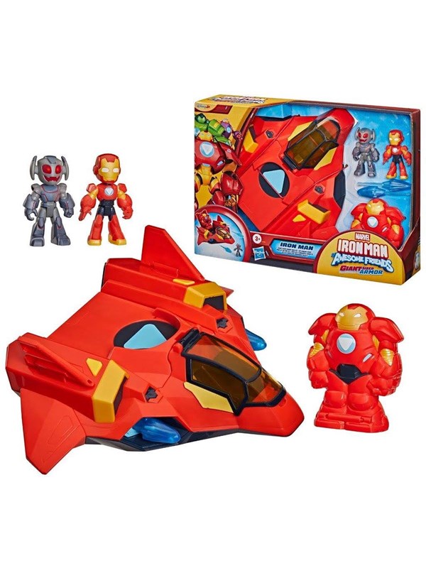Marvel's Iron Man and his Awesome Friends - Supergroot Iron Jet-Harnas - Speelset