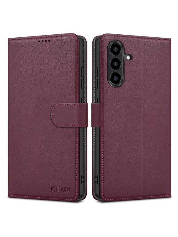 Tech-Protect Wallet Case for Samsung Galaxy A57 5G - Burgundy