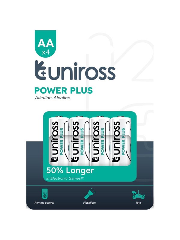 Uniross LR6 AA Power Plus Alkaline AA Battery Box 40