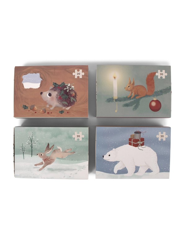 Filibabba Set of 4 puzzles - Wonderful Winter